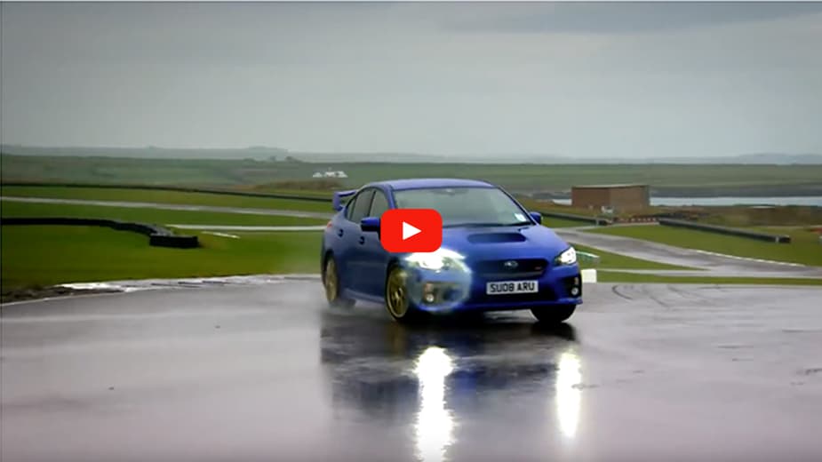 Subarus in the Rain
